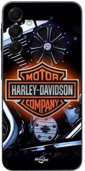 Maniacase Handyhülle für Samsung Galaxy A15 mit Harley Davidson Logo in Schwarz - Bild 1