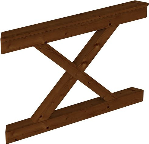 SKANHOLZ Brüstung aus Holz in Nussbaum, B: 120 cm, H: 84 cm - Bild 1