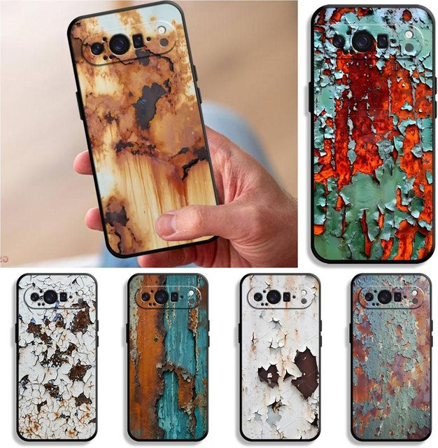 Funda Handyhülle Retro Design für Google Pixel 6 7 8 9 Pro XL und 6a 7a 8a 9a 10 in Braun - Bild 1