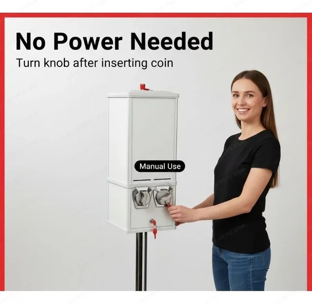Münz- und Tokenbetriebener Verkaufsautomat für Hochzeitsgeschenke, Aufkleber, Karten und Schreibwaren in Rot aus Metall - Bild 1