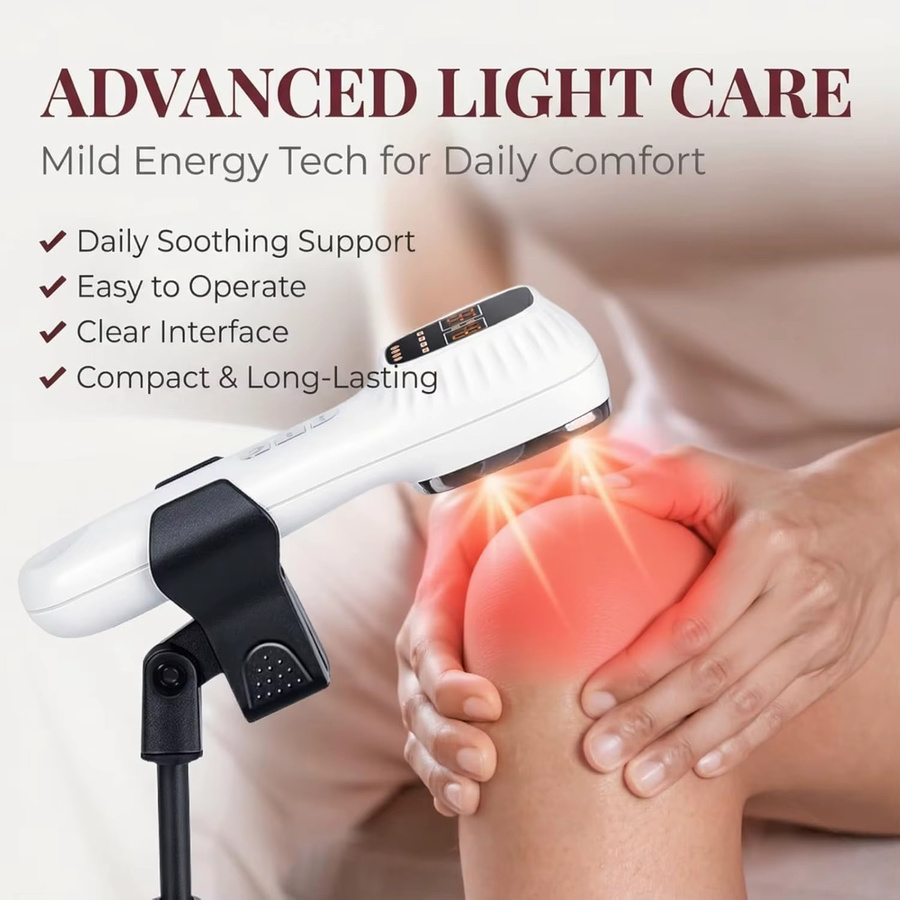 Jitesy Lasertherapiegerät für Gesicht & Körper, 9LED Rotlicht, Unisex - Bild 2