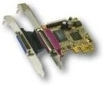 EXSYS PCIe 2P Parallel-Karte EPP/ECP mit MosChip (EX-44012) in Multicolour - Bild 1