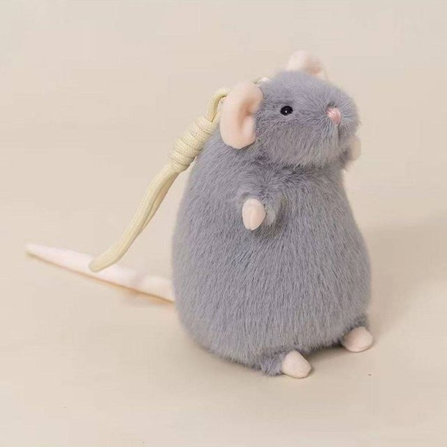 Yiran Health & Beauty Fancy Rat Plüschtier, Stofftierpuppe, Grau - Bild 1