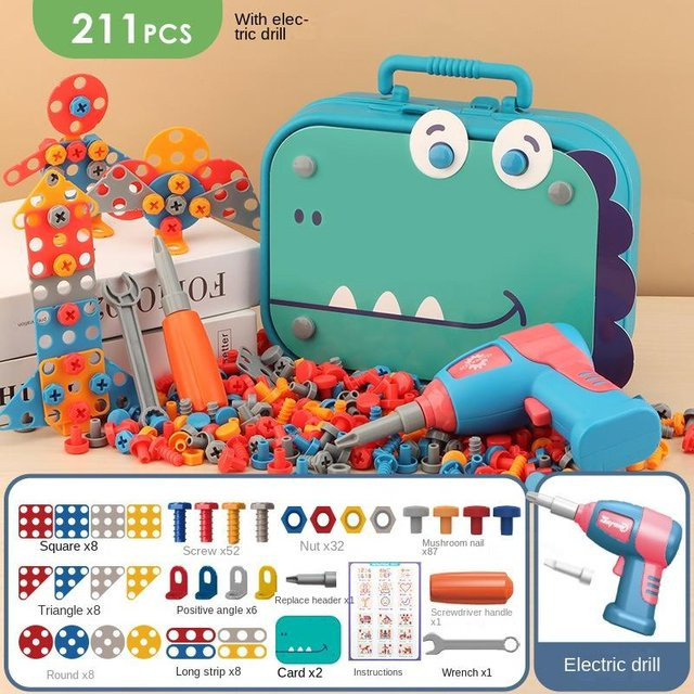 Bai Fen Bai Toys Werkzeugkiste, elektrische Bohrmaschine, ab 3 Jahre - Bild 1