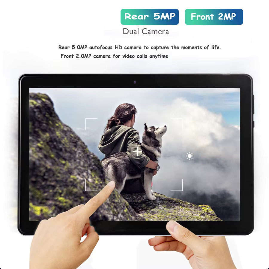 BDF Tablet-PC 10,1 Zoll Global Version mit Octa-Core, Android, 4GB RAM, 64GB ROM, Dual-SIM, 3G, WLAN und Bluetooth in Schwarz - Bild 3