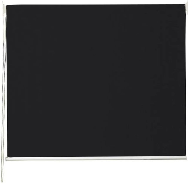 Peddy Shield Sonnenrollo aus HDPE in Schwarz, B: 140 cm, H: 240 cm mit Kettenmechanismus - Bild 1