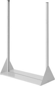 Kappes Stellwand RasterPlan Standmodul Gr. 4 doppelseitig in Grau und Weiß, H: 145 cm, B: 100 cm, T: 43 cm - Bild 1