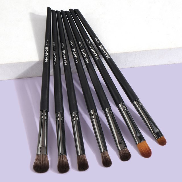 Maange Make-up Pinsel Set, 7 Stück, synthetische Borsten, Unisex - Bild 1