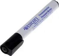 Westcott Permanentmarker mit Bullet-Spitze in Schwarz und Weiß - Bild 1
