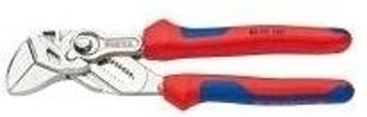 Knipex Zangenschlüssel 86 05 180 aus Chrom-Vanadium mit Mehrkomponenten-Griff in Rot, Länge: 180 mm - Bild 2