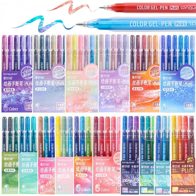 Kolorowys Glitzer Gelstifte Multicolor mit 1,0 mm Strichstärke für Malbücher für Erwachsene und zum Zeichnen - Bild 1