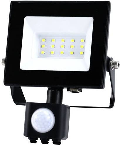 Heitronic BOLTON 2.0 VO-501415 LED-Außenstrahler 10W in Schwarz mit Bewegungsmelder und Dämmerungssensor - Bild 1