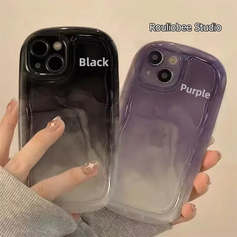 Transparente kreative Schutzhülle für iPhone 15 Plus, 14, 13, 12, 11, XS, XR in Schwarz - Bild 3