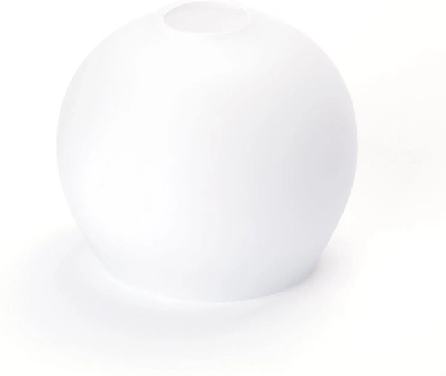 Orion Lightstyle Lampenschirm aus Glas in Weiß, E14, Durchmesser: 11 cm - Bild 1