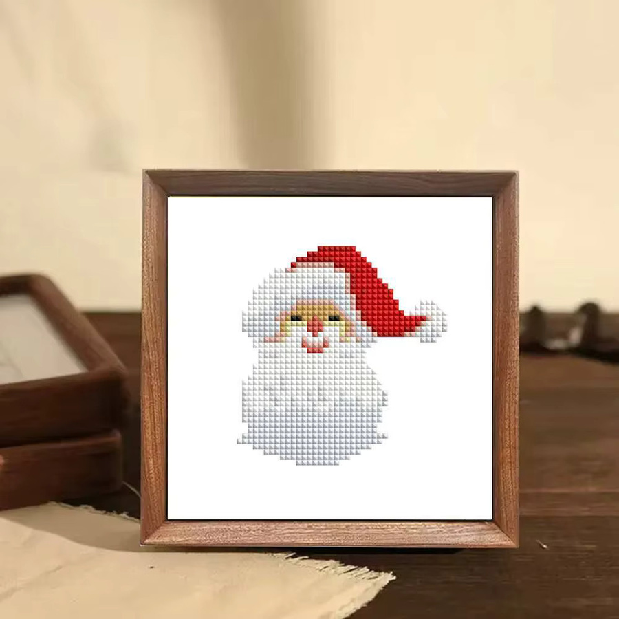12er Set AZQSD DIY Diamantmalerei Weihnachten Kit mit Santa Claus und Schneemann als Wanddeko in Multicolor - Bild 2