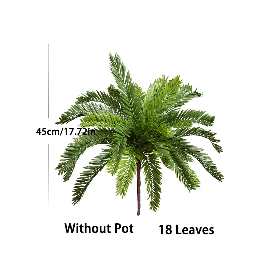 Künstliche Palme Kmitang in Grün, tropischer Kokosnussbaum mit persischen Blättern zur Dekoration von Haus und Garten, Höhe: 45 cm - Bild 5