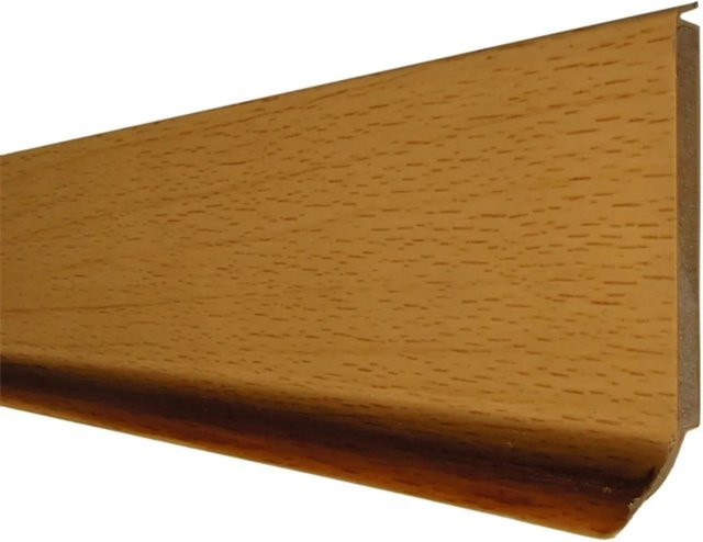 Döllken Profiles System 9 Kernsockelleiste Buche gedämpft, Farbe: Braun, Höhe: 60 mm, Tiefe: 14 mm, Länge: 2550 mm - Bild 1