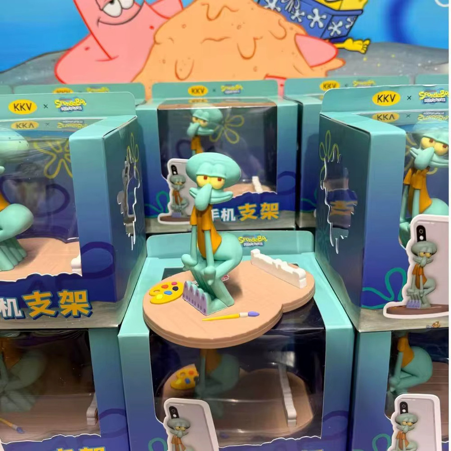 Bandai SpongeBob Schwammkopf Thaddäus Handyhalterung, Anime-Figur - Bild 4