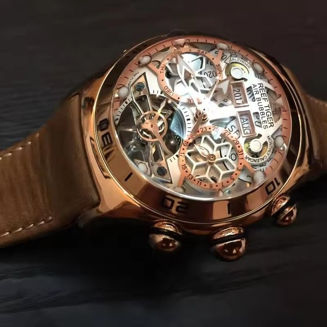 Reef Tiger Automatikarmbanduhr, Edelstahl, Saphirglas, Herren - Bild 1