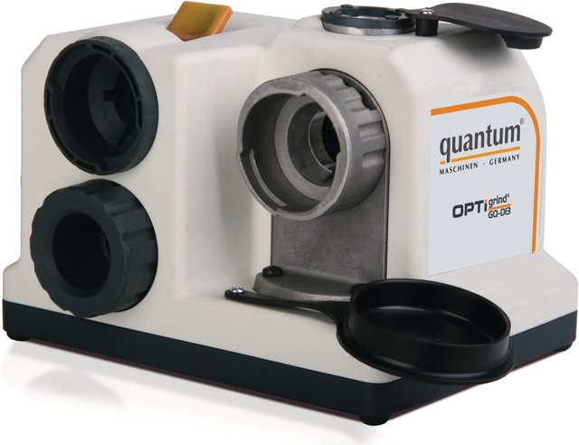 Optimum Bohrerschleifer GQ-D13 Schleifgerät für Spiralbohrer von 3 bis 13 mm in Weiß - Bild 1