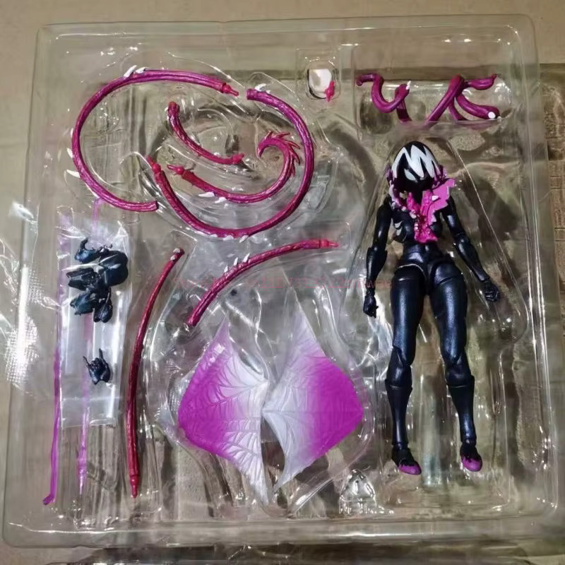Kaiyodo Marvel Venom Gwen Actionfigur, Einzelfigur, Kunststoff, Schwarz - Bild 2