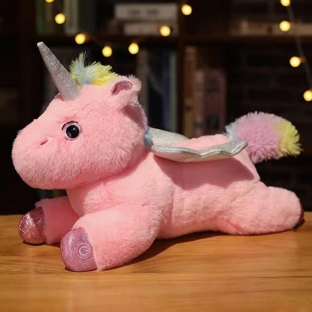 Fashnics Einhorn-Puppe Plüschtier, Bunt / Mehrfarbig, mit LED-Licht, ab 3 Jahren - Bild 1