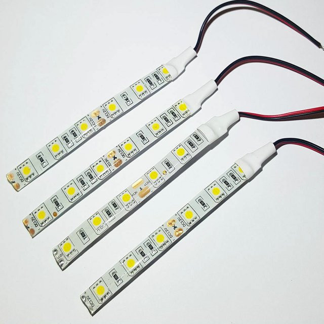10 Stück JOYPINJ LED Flexibler Streifen SMD Wasserdicht IP65 RGB Set in Gelb, Rot, Grün und Blau mit 4000k - Bild 1