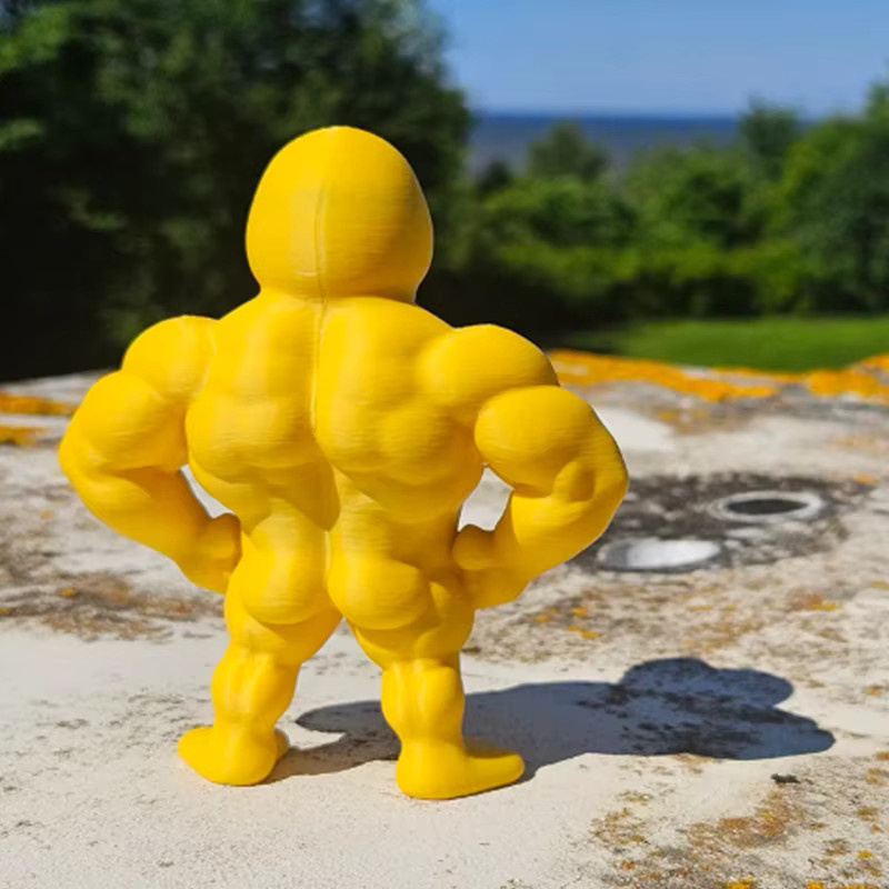Bandai Muskel-Ente, Statue, Gelb, Kunststoff - Bild 3