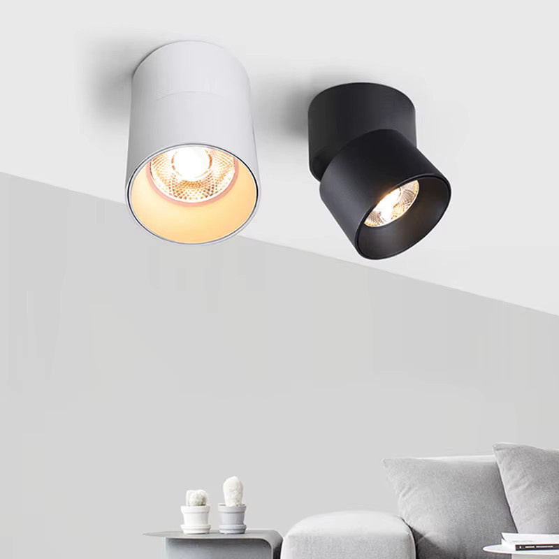 OSABO LED-Strahler in Weiß mit Aluminiumgehäuse, 8W, 220V, verstellbare Strahlrichtung, moderne Zylinder-Wandleuchte und Decken-Downlight - Bild 2