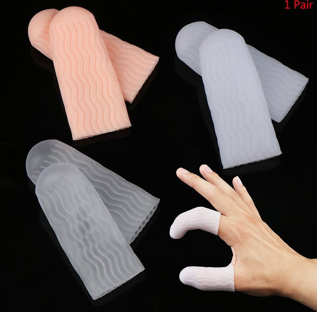 JETTING Silikon Fingerschutzhülle in Beige als hitzebeständige Abdeckung und Anti-Schnitt-Schutz für die Küche - Bild 1