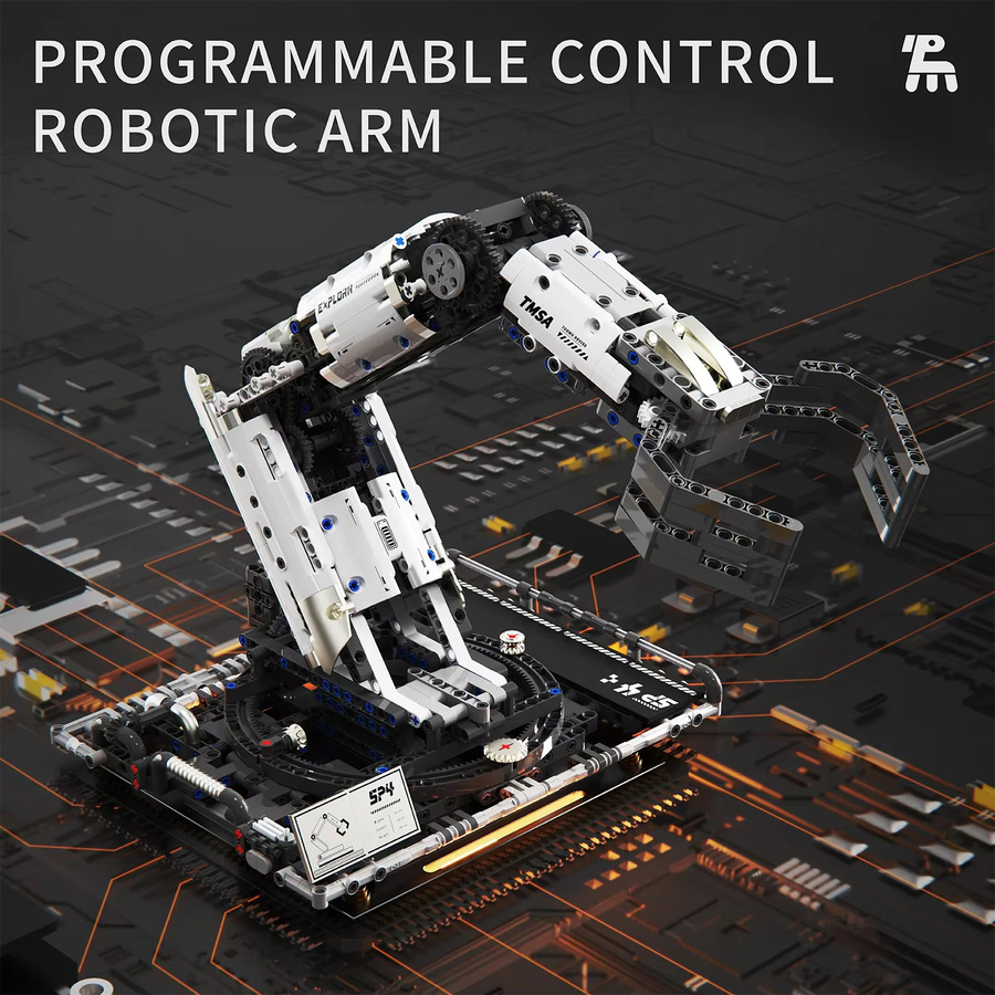 AMAZINGBLOKS Robotic Arm Bausteine Set, mit Fernbedienung, 1.029 Teile, ab 8 Jahren - Bild 2