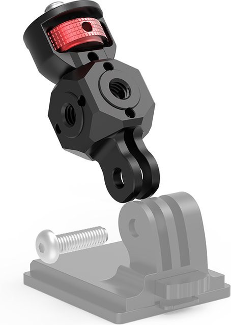 Magic Block Cube Mount Kamera Halterung mit ARRI 1/4" und 3/8" Adapter in Schwarz für GoPro, Insta360 und OSMO Action - Bild 1