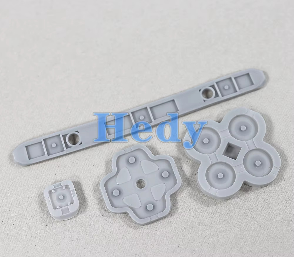 OCGAME Ersatz-Gummi-Tastatur-Set für New 3DS XL und 3DS LL, Leitfähige Tasten und D-Pad in Grau - Bild 2