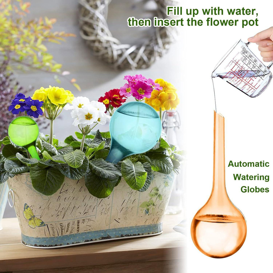 MTMA Automatischer Kunststoff-Bewässerungsball für Gartenpflanzen, Sukkulenten, Blumen und Bonsai in Grün - Bild 7
