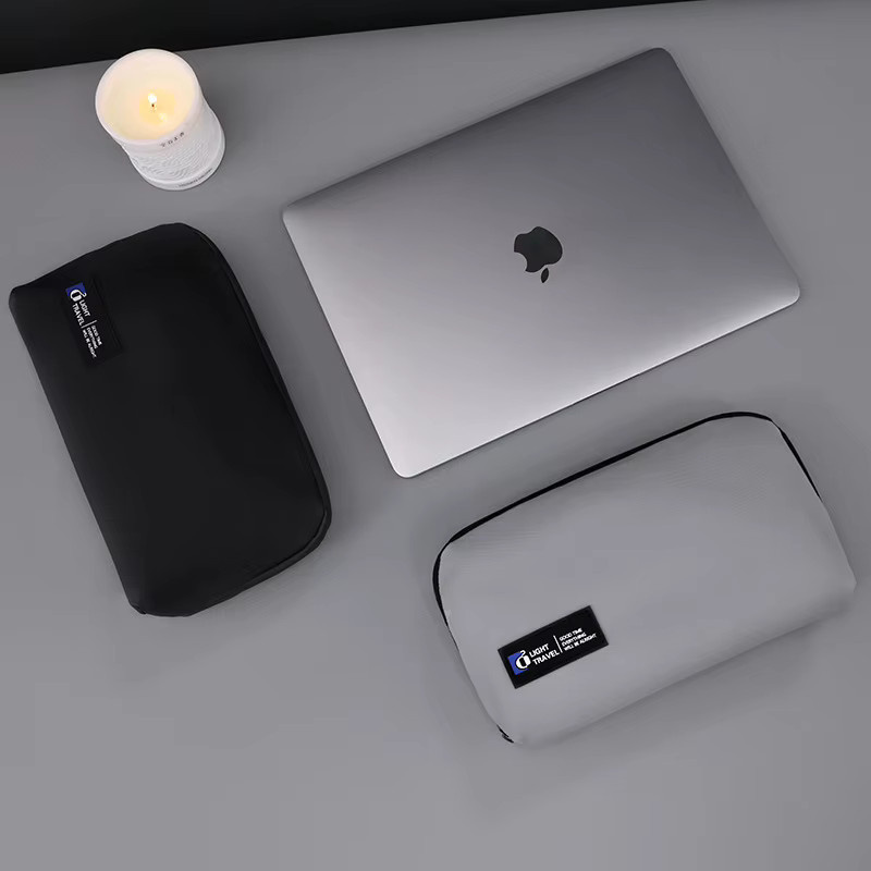 Mptionx Digitale Aufbewahrungstasche in Beige für Datenkabel, Ladegeräte und Powerbanks - Bild 2