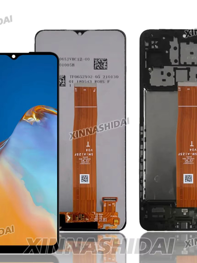 Samsung Galaxy M12 LCD-Display und Touchscreen-Digitalisierer Baugruppe mit Rahmen in Schwarz - Bild 5