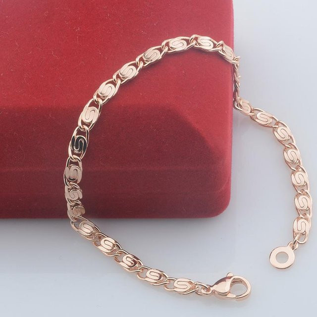 Lucky Star Jewelry Armband 585 Roségold, 20 cm, Damen Herren - Bild 1