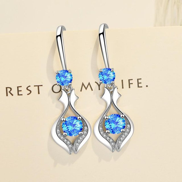 Ohrringe 925 Silber, Zirkonia, Damen - Bild 1