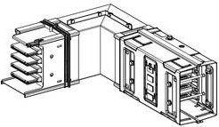 Schneider Electric KSC800DLC40 KSC Winkelelement 800A hochkant Standardlänge Winkelprofil - Bild 1