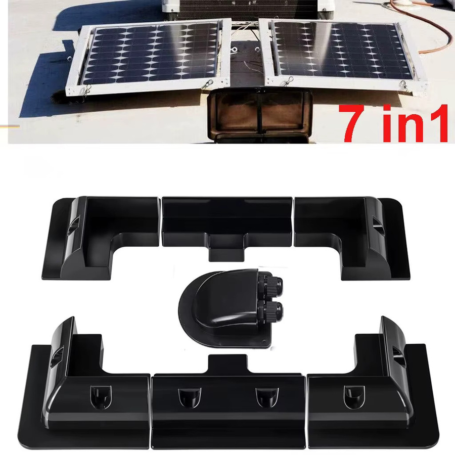 Solarmodul-Montagehalterung Eckset für Wohnwagen in Schwarz mit UV-Schutz - Bild 8