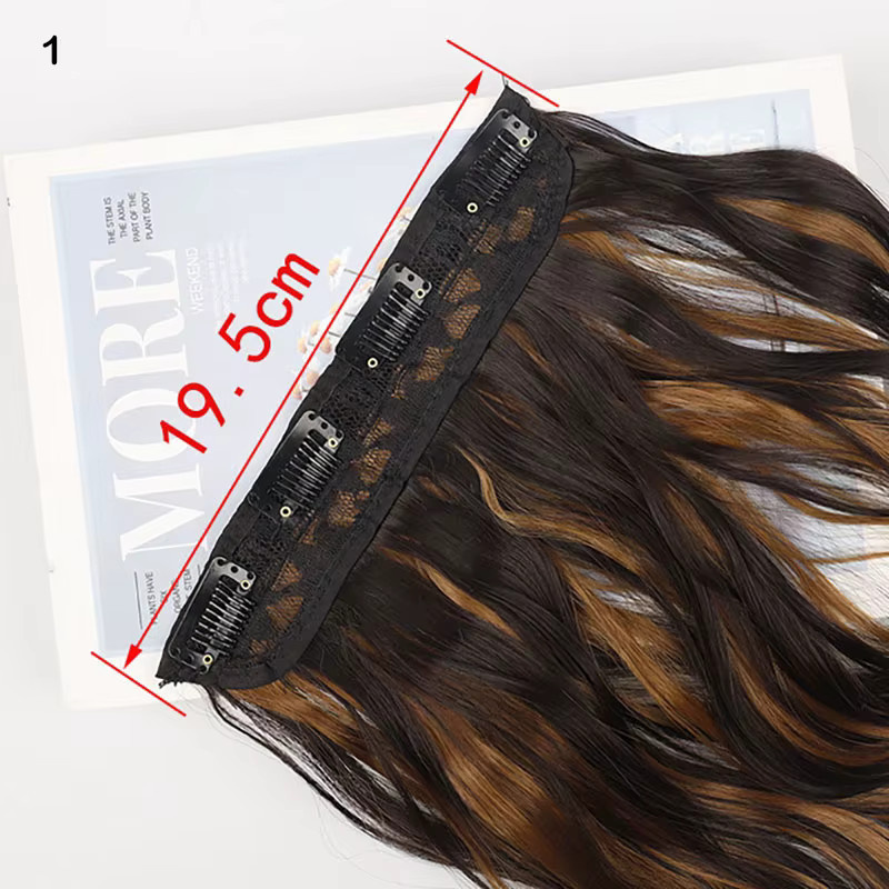 Jeedou Clip-in-Haarverlängerungen, 4 Stück, braun-blond, Damen - Bild 3