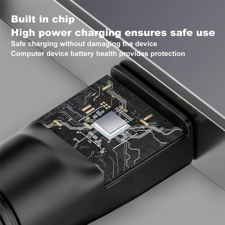 Asus 240W Laptop-Netzteil mit quadratischem Anschluss für ROG16 14 Air Notebook in Schwarz - Bild 4