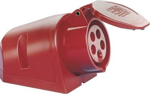 SIROX CEE Wandsteckdose 16A rot IP44 wandmontiert - Bild 1