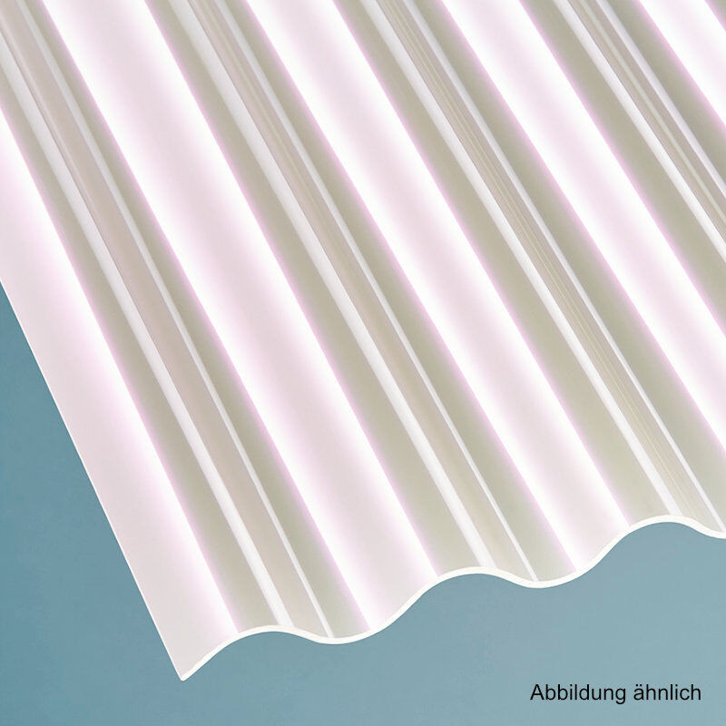 Scobalit Acrylglas Wellplatte Sunstop Effekt in Opal-Weiß, Stärke: 3 mm, Breite: 104,5 cm - Bild 1