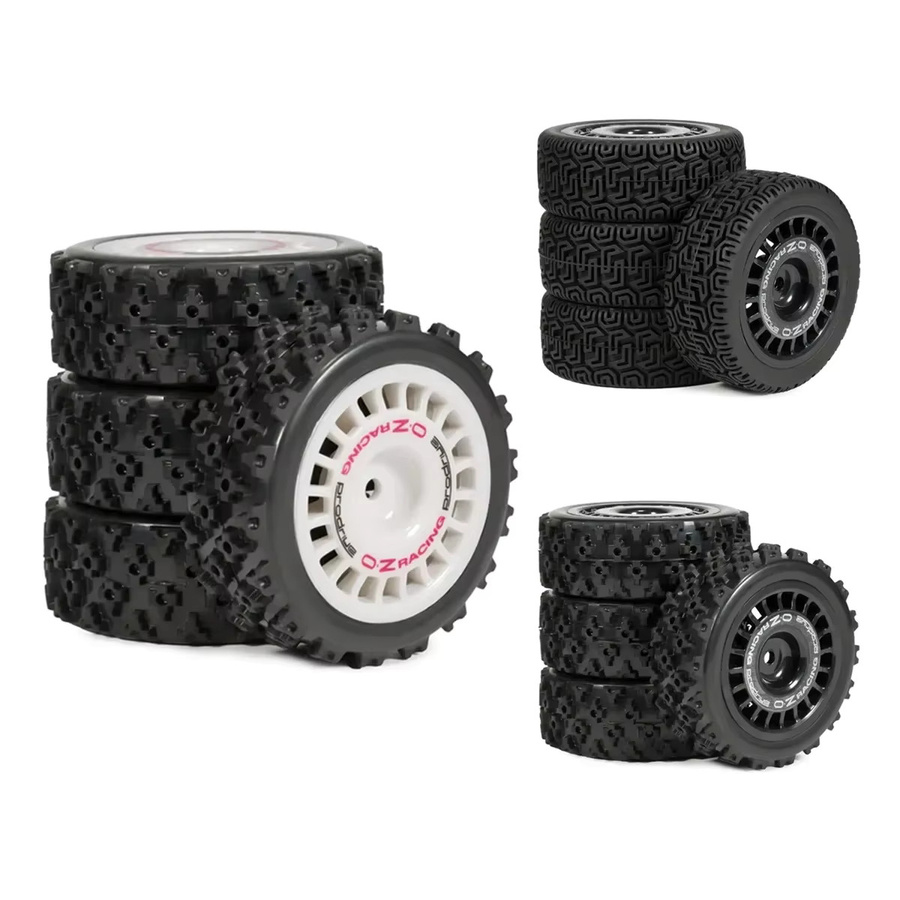 CARJPMX 12mm Gummireifen für RC Rallye-Rennwagen, Schwarz - Bild 3