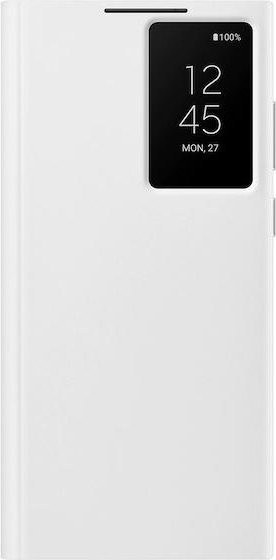 Samsung Smart View Flip Case Hülle für Galaxy S22 Ultra in Weiß - Bild 1