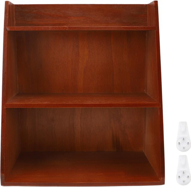 CosyHome Schreibtisch-Utensilien-Organizer aus Holz in Brown mit mehreren Fächern im Vintage-Design - Bild 1