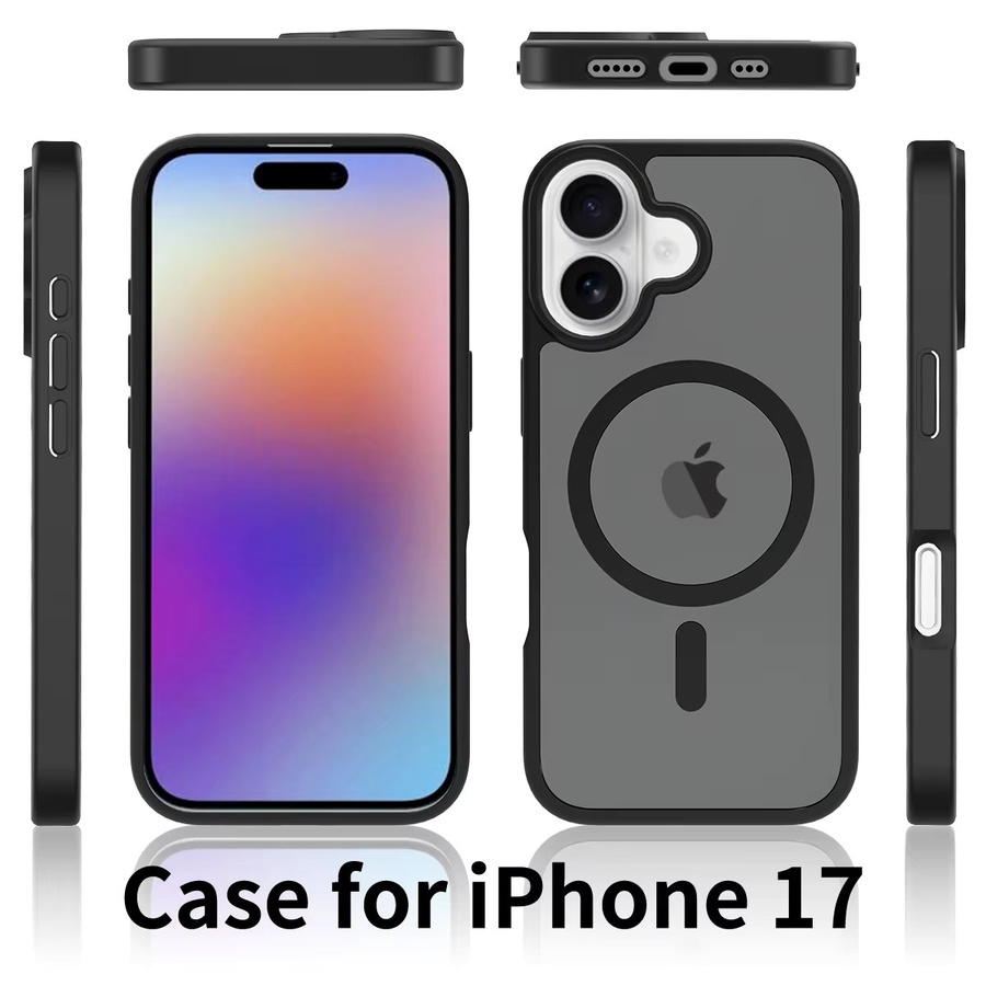 NYFundas Matte MagSafe Handyhülle für iPhone 17E 16E 17 Air 16 Pro Max 15 14 13 12 11 Stoßfeste Durchsichtige Schutzhülle - Bild 2