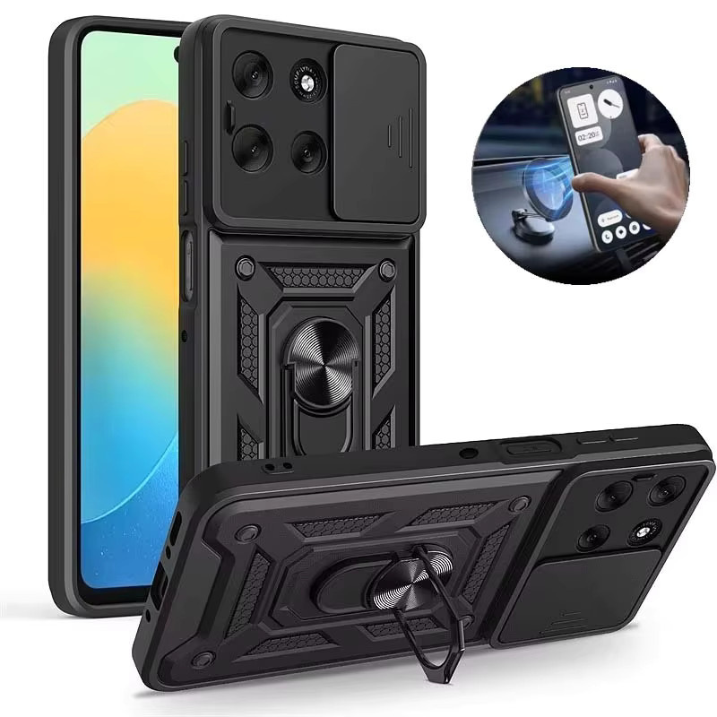 Stoßfeste Rüstung-Schutzhülle für Motorola Moto G56 G86 5G G15 G35 G55 G75 G85 G04 G24 G54 G84 E14 E15 mit Kameraschutz in Blau und Schwarz - Bild 5