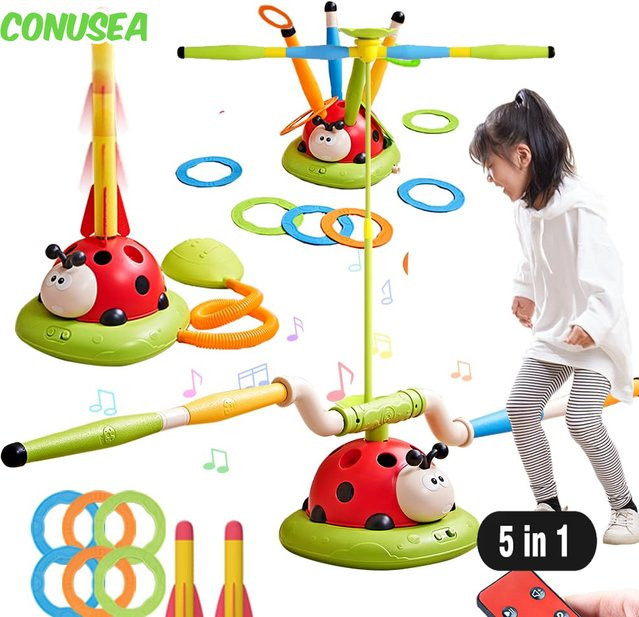 CONUSEA 5/3/2 In1 Springseil Werfen Ringe Spiel, Sport Spielzeug, Bunt / Mehrfarbig - Bild 1